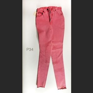 P34 HacTac Jeans pink riding pants 26"
